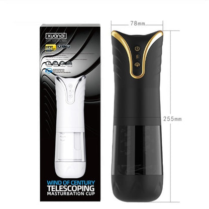 4-Frequency Automatic Male Masturbator Cup - Black - image 6