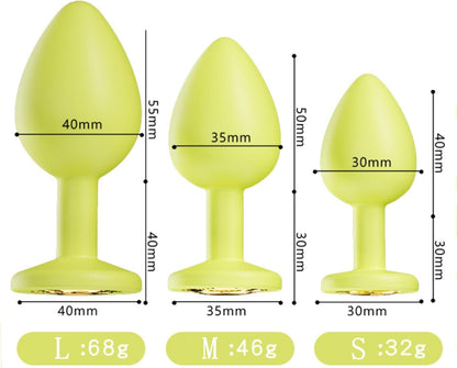Crystal Diamond Anal Butt Plugs 3 Set - image 7