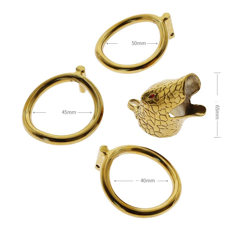 Silver Iron Snake Cock Cage - image 3