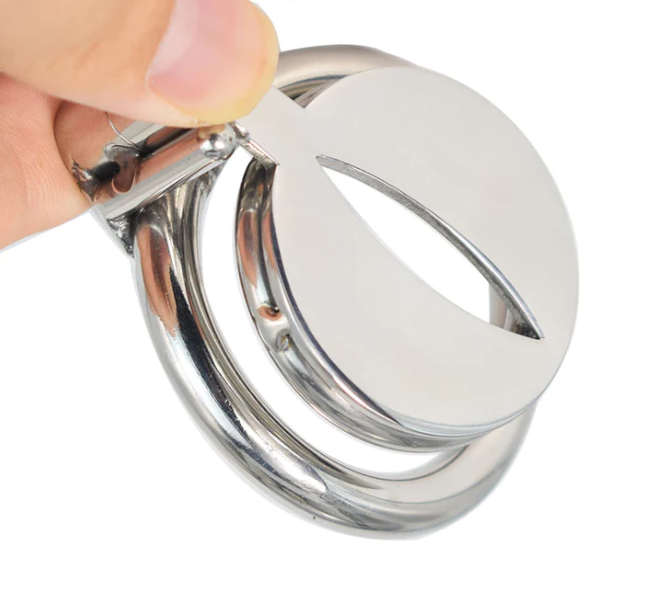 Small Leaf Blade Micro Steel Cock Cage (0.5 inches) - image 1