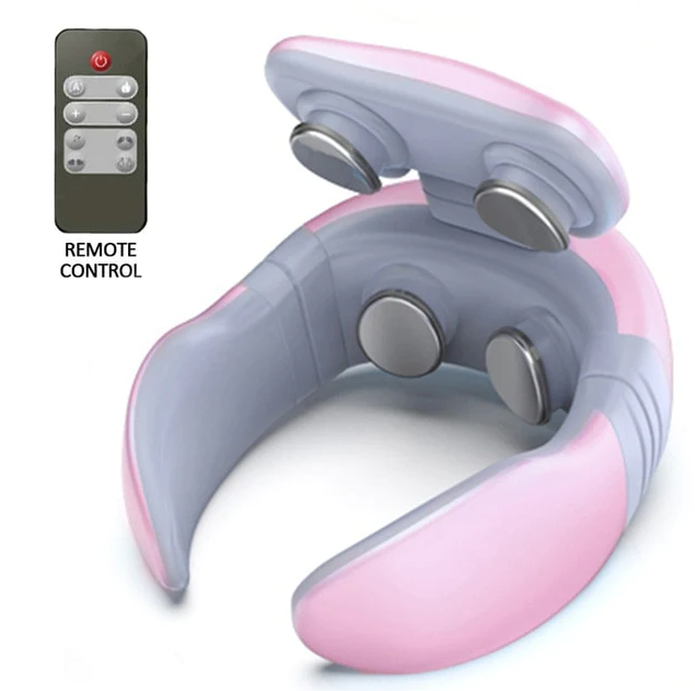 Neck Reliever Smart 4D Magnetic Pulse Heated Electric Shoulder Neck Massager