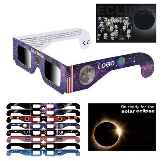 Solar Eclipse Glasses ISO Certified - 6 pack/12 pack