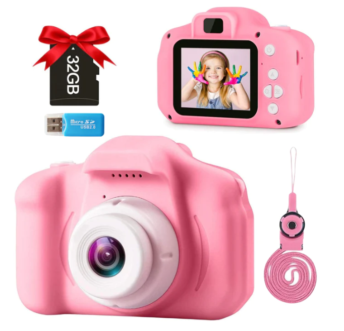 Kids Camera with 32GB SD Card Educational Toy