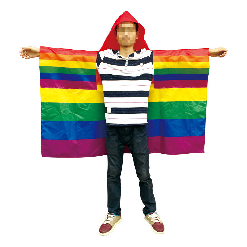 Pride LGBT Wearable Cape Flag