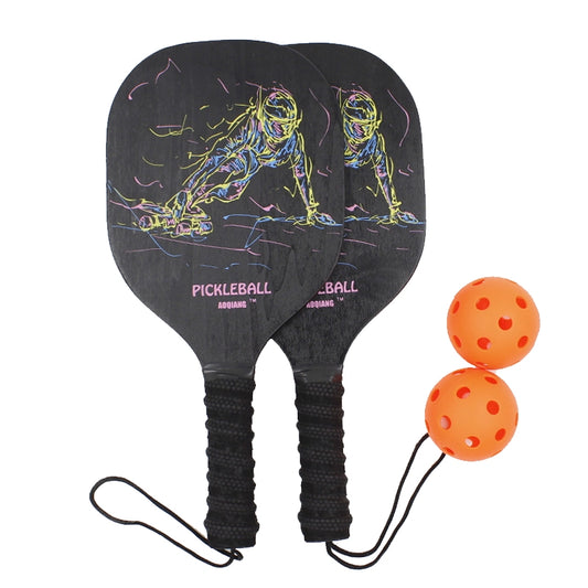 Wooden Pickleball Paddle Set