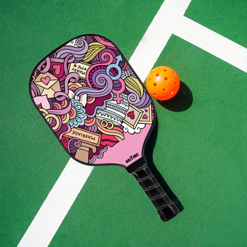 Marry Me Pickleball Paddle Carbon Fiber Pickleball Racket