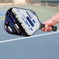 Never Give Up Pickleball Paddle with Balls & Cover - Made of Honeycomb Double-sided Glass and Carbon Fibre